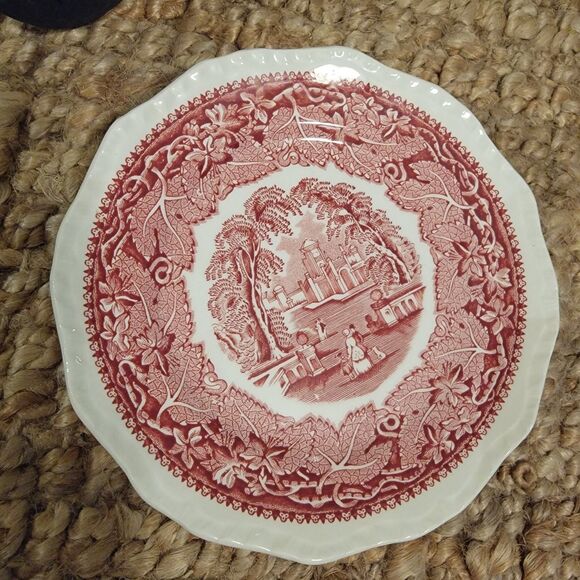 Vintage Mason's Patent IronStone England Vista Pink 7" Plate -Excellent cond. - Picture 16 of 16